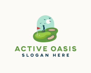 Sports Golf Course logo design