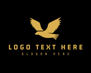 Gold Bird Animal logo