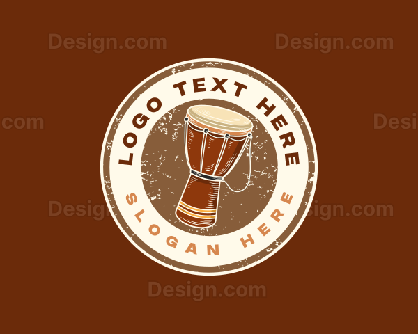 Drum Musical Instrument Logo