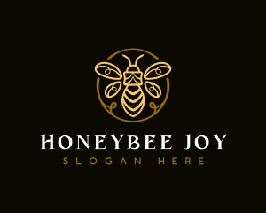 Elegant Honey Bee logo