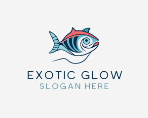 Marine Sea Ocean Fish logo