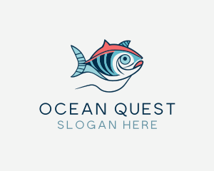 Marine Sea Ocean Fish logo