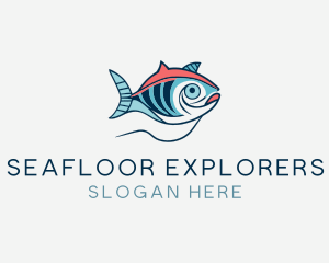 Marine Sea Ocean Fish logo