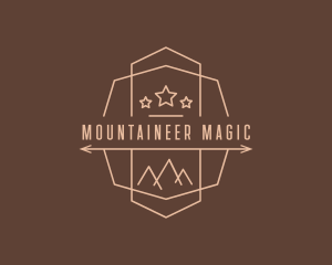 Star Mountain Arrow logo design