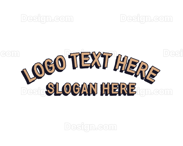 Simple Texture Wordmark Logo