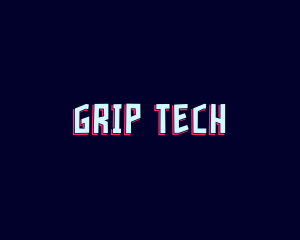 Glitch Tech Game App logo design