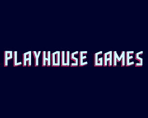 Glitch Tech Game App logo design