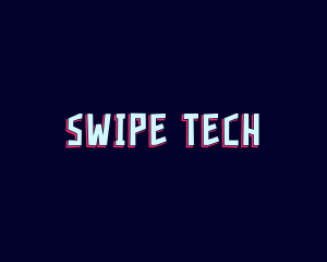 Glitch Tech Game App logo design