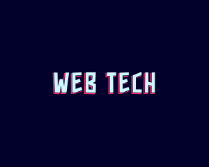 Glitch Tech Game App logo design