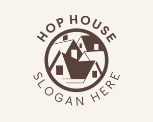 Village House Roof  logo design