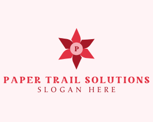 Paper Flower Origami logo design