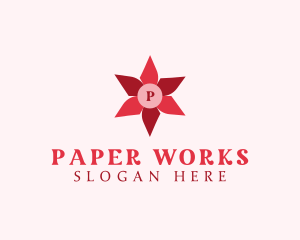 Paper Flower Origami logo design