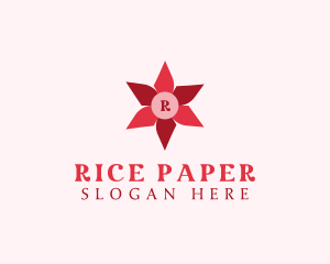 Paper Flower Origami logo design