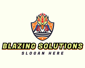 Blazing Rooster Shield logo