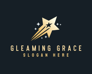 Sparkling Shooting Star logo design