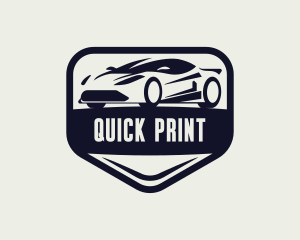 Automotive Race Car Logo