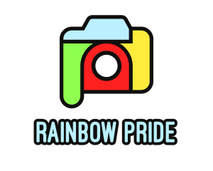 Colorful Camera Outline logo