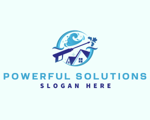 Cleaning Pressure Wash logo design