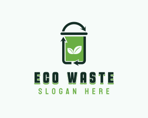 Recyclable Garbage Bin logo design