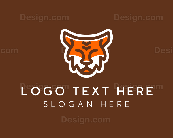 Cute Wild Tiger Logo