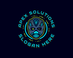 Cyborg Robot Alien logo design