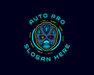 Cyborg Robot Alien logo