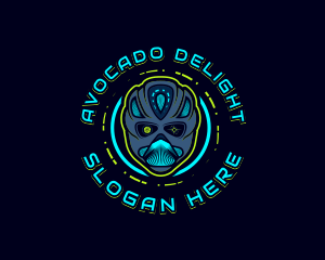 Cyborg Robot Alien logo design