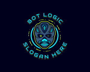 Cyborg Robot Alien logo