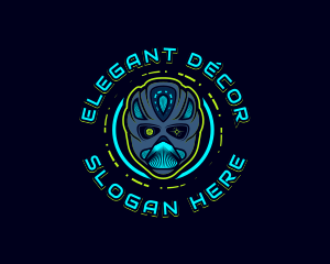 Cyborg Robot Alien logo design