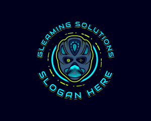 Cyborg Robot Alien logo design