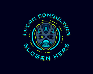 Cyborg Robot Alien logo design