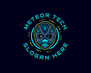 Cyborg Robot Alien logo design