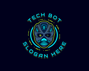 Cyborg Robot Alien logo