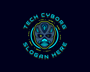 Cyborg Robot Alien logo design