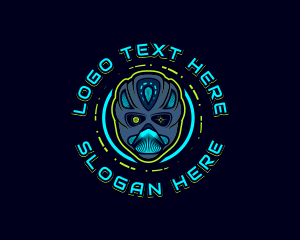 Sci Fi - Cyborg Robot Alien logo design