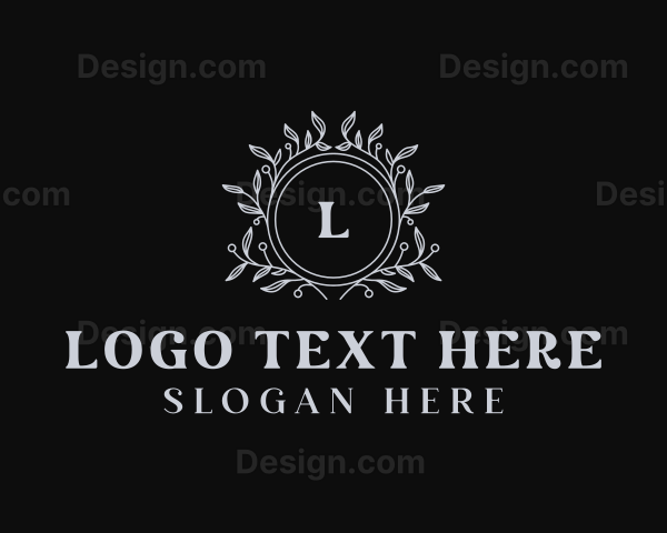 Floral Garden Wedding Logo