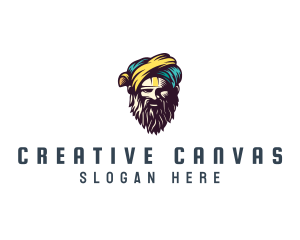 Bearded Sultan Man logo