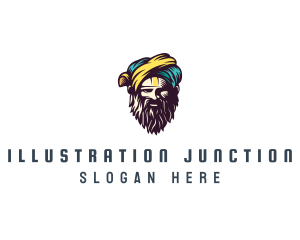 Bearded Sultan Man logo