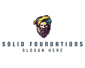 Bearded Sultan Man logo