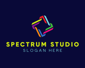 Geometric Colorful Star logo