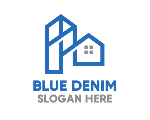 Blue Tower House logo design