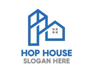 Blue Tower House logo design