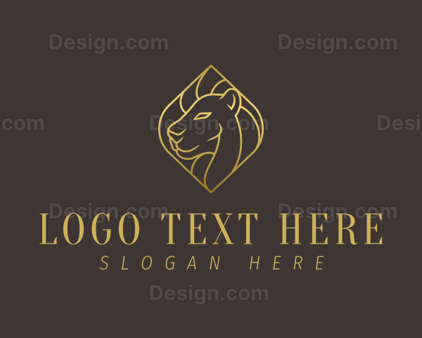 Luxury Golden Lion Logo