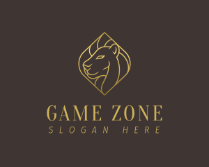 Luxury Golden Lion logo