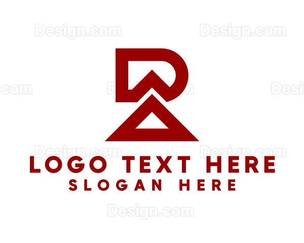 Industrial Letter RA Monogram Logo