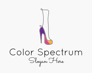 Colorful High Heels  logo design