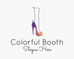 Colorful High Heels  logo design