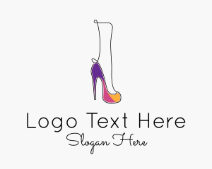 Color - Colorful High Heels logo design