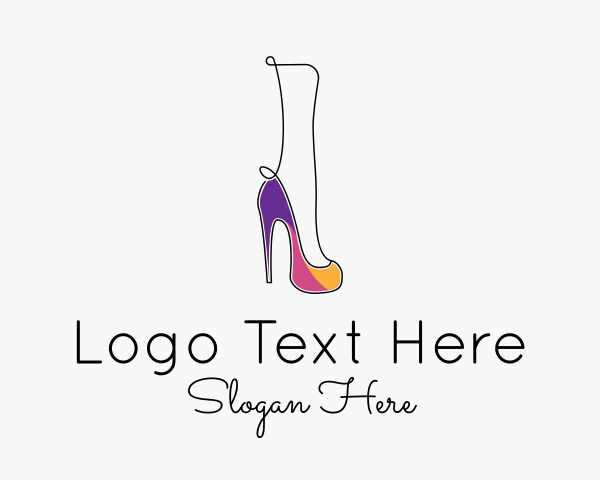 Designer Shoe logo example 2