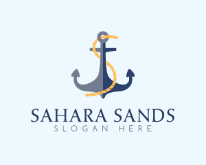 Anchor Rope Letter S  logo design